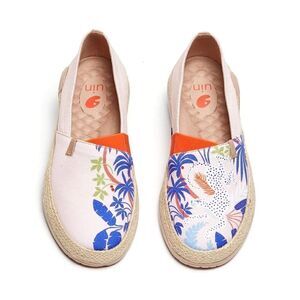 UIN Women's Espadrilles Slip Ons Walking Casual Loafers Marbella (Summer Blue)